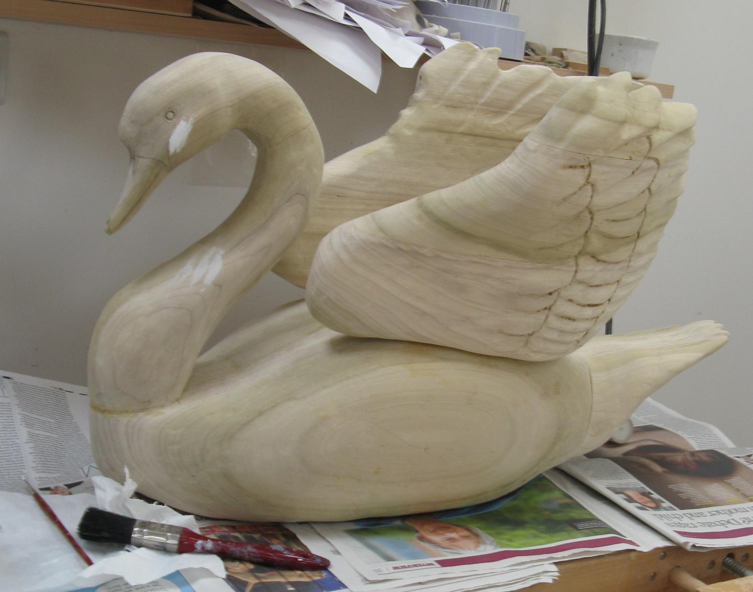 swancarving